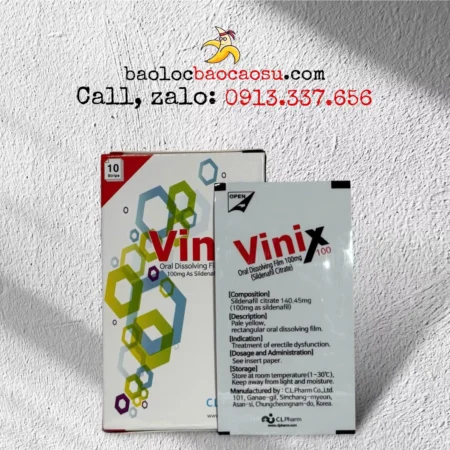 Tem cường dương Vinix 100mg - Lẻ 1 tem