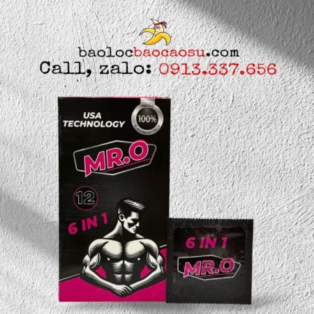 Bao cao su Mr.O 6in1 - Hộp 12 chiếc