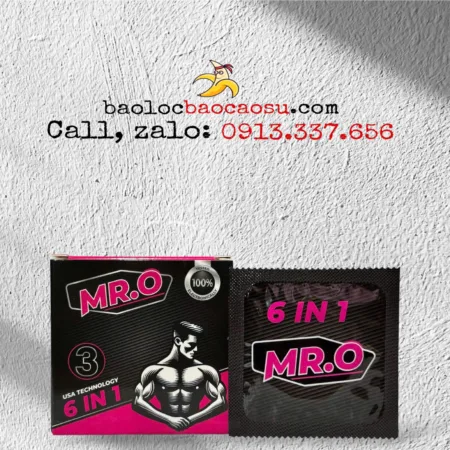 Bao cao su Mr.O 6in1 - Hộp 3 chiếc