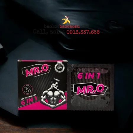 Bao cao su Mr.O 6in1 - Hộp 3 chiếc