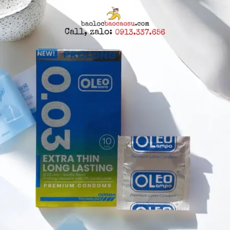 Bao cao su Oleo Long Lasting – Hộp 10 chiếc