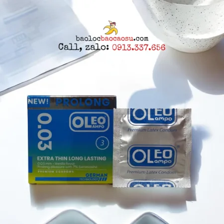 Bao cao su Oleo Long Lasting – Hộp 3 chiếc