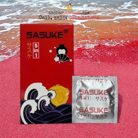 Bao cao su Sasuke 5in1 - Hộp 10 chiếc